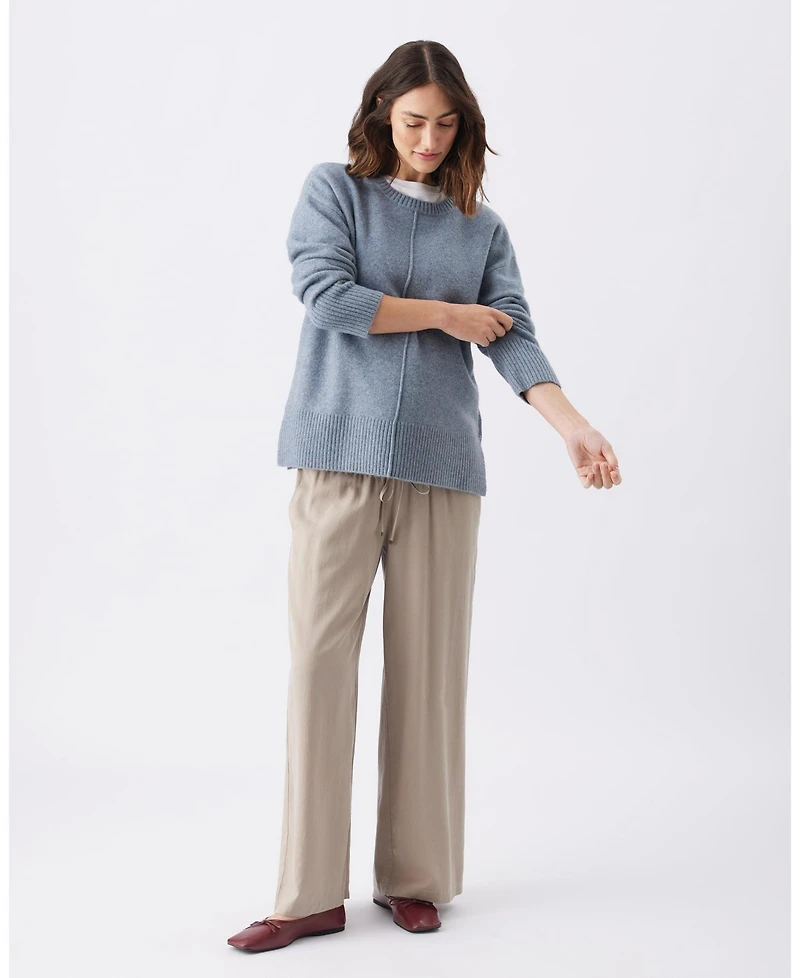 Ripe Maternity Eva Nursing Knit Sweater Blue Marle - Comfortable and Stylish Nursingwear