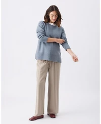 Ripe Maternity Eva Nursing Knit Sweater Blue Marle - Comfortable and Stylish Nursingwear
