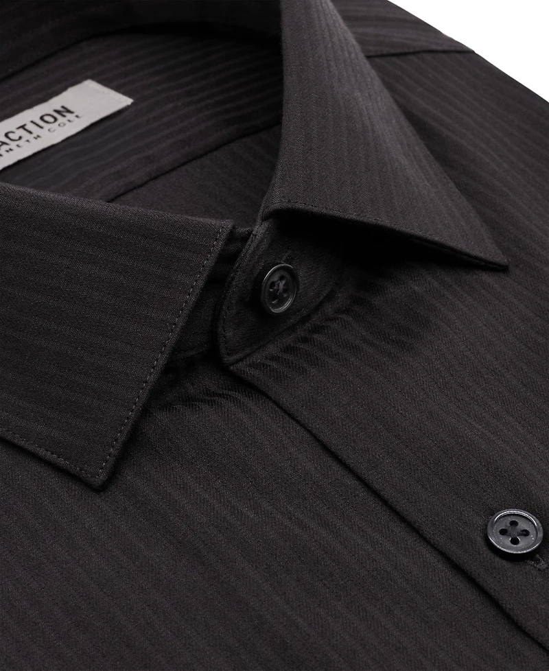 Kenneth Cole Reaction Men's Slim Fit Tonal Stripe Dress Shirt