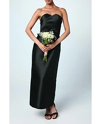 Coast Women's Bandeau Twill Bow Back Bridesmaids Dress