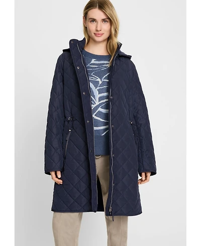 Olsen Women's Longline Quilted Coat