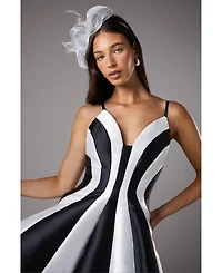Coast Women's Midi Contrast Panel Dress