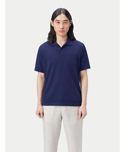 Gobi Cashmere Men's Cotton Silk Cashmere Blend Polo Shirt