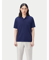 Gobi Cashmere Men's Cotton Silk Cashmere Blend Polo Shirt