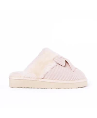 Minnetonka Women's Bow Scuff Slippers