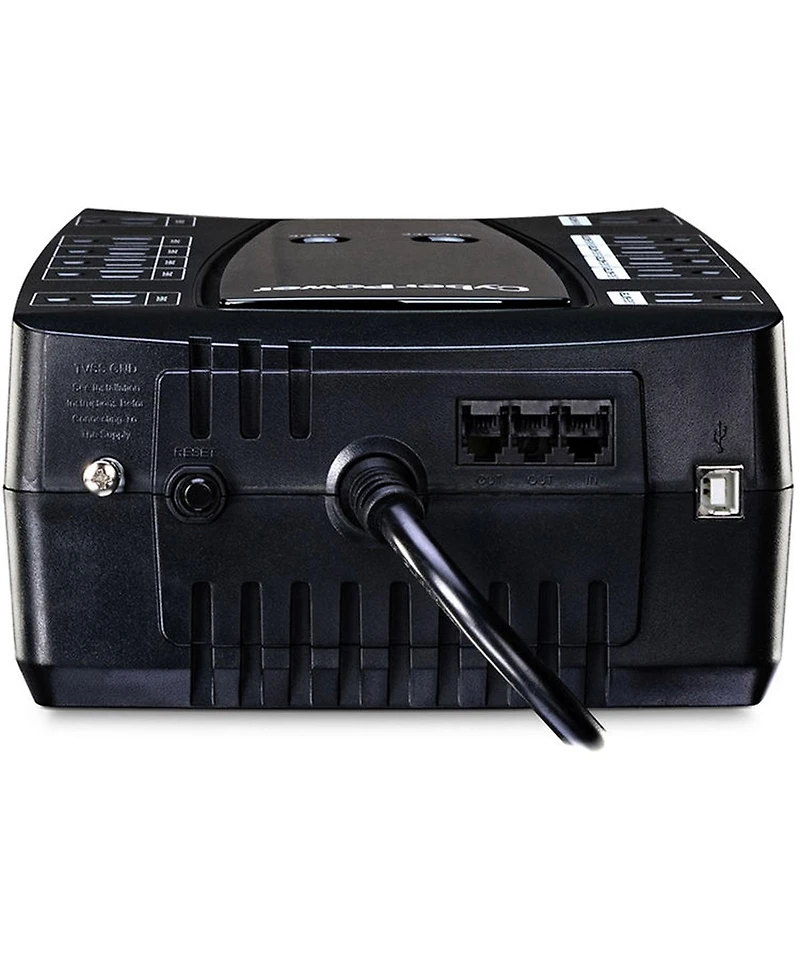 CyberPower Intelligent Lcd AVRG900LCD 12 Outlet 900VA 480W Surge Protection and Battery Backup Ups System