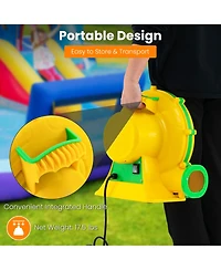 Akiudex Electric Air Blower for Bounce Houses with Handle and Ground Stakes
