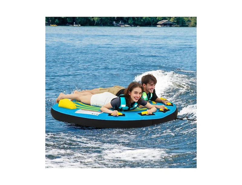 Akiudex 2-Person Towable Tube with Dual Use and U-Shaped Design