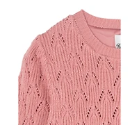 Rare Editions Big Girls Pointelle Sweater Dress