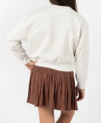 Rare Editions Big Girls 2 piece Touch Down Sweatshirt and Fold Over Skort Set