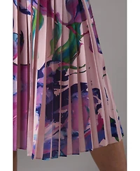 Coast Women's Placement Print Pleat Dress