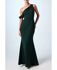 Coast Women's Scuba Crepe Black Tie Dress