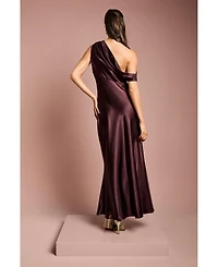 Coast Women's Satin One Shoulder Fishtail Maxi Dress