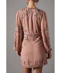 Coast Women's Muse Chiffon Embellished Mini Dress