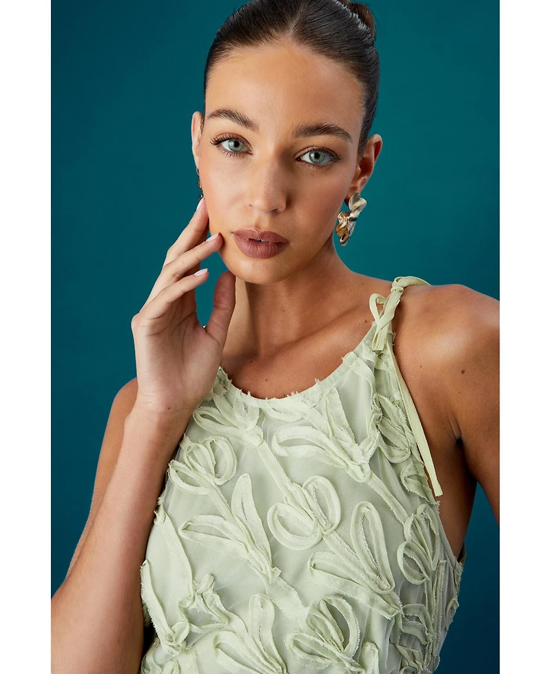 Coast Textured Sleeveless Midi Dress