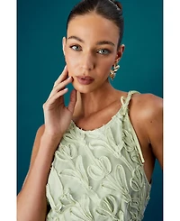 Coast Textured Sleeveless Midi Dress
