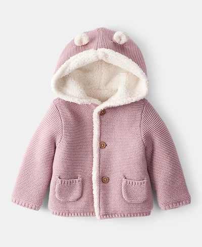Carter's Baby Boys or Girls Sherpa-Lined Cardigan
