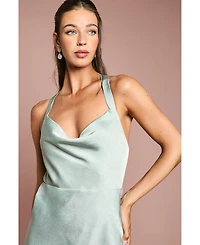 Oasis Women's Satin Bridesmaids Dress