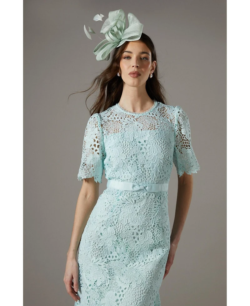 Coast Women's Lace Bow Belt Midi Dress