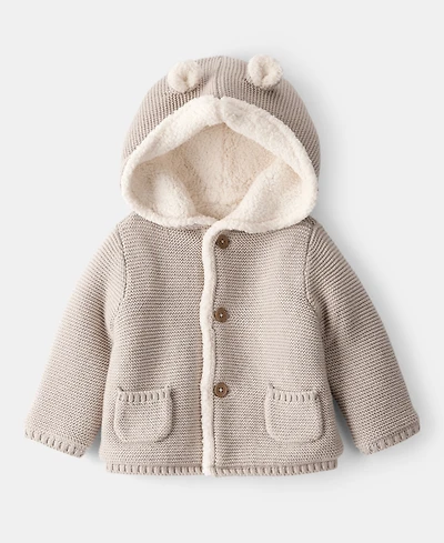 Carter's Baby Boys or Girls Sherpa-Lined Cardigan