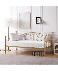 Slickblue Decorative French Country Daybed Frame in Metal for Living Room or Bedroom