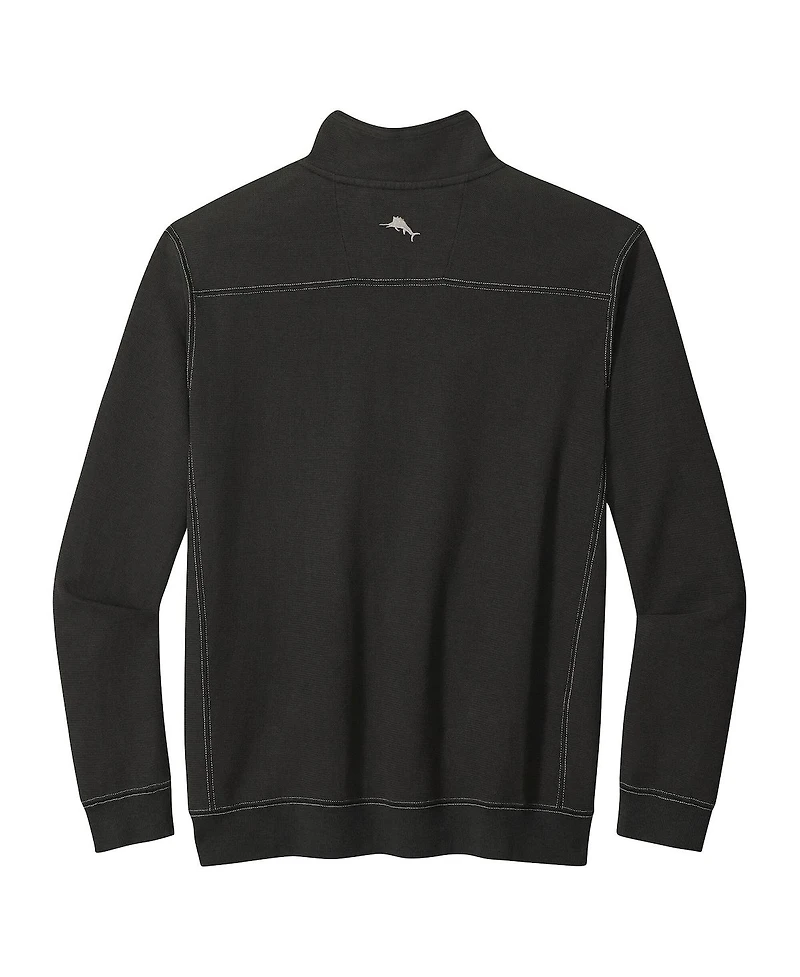 Tommy Bahama Men's Black Detroit Lions Big Tall Montego Bay Half-Zip Jacket