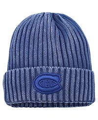 Fanatics Men's Navy Montreal Canadiens Authentic Pro Road Cuffed Knit Hat