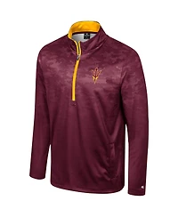 Colosseum Men's Maroon Arizona State Sun Devils The Machine Half-Zip Jacket