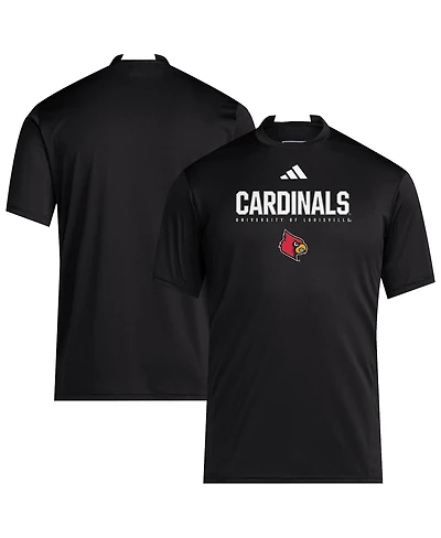 Adidas Men's Black Louisville Cardinals 2025 Training Performance Team T-Shirt