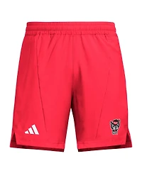 Adidas Men's Red Nc State Wolfpack Program Woven Training Shorts