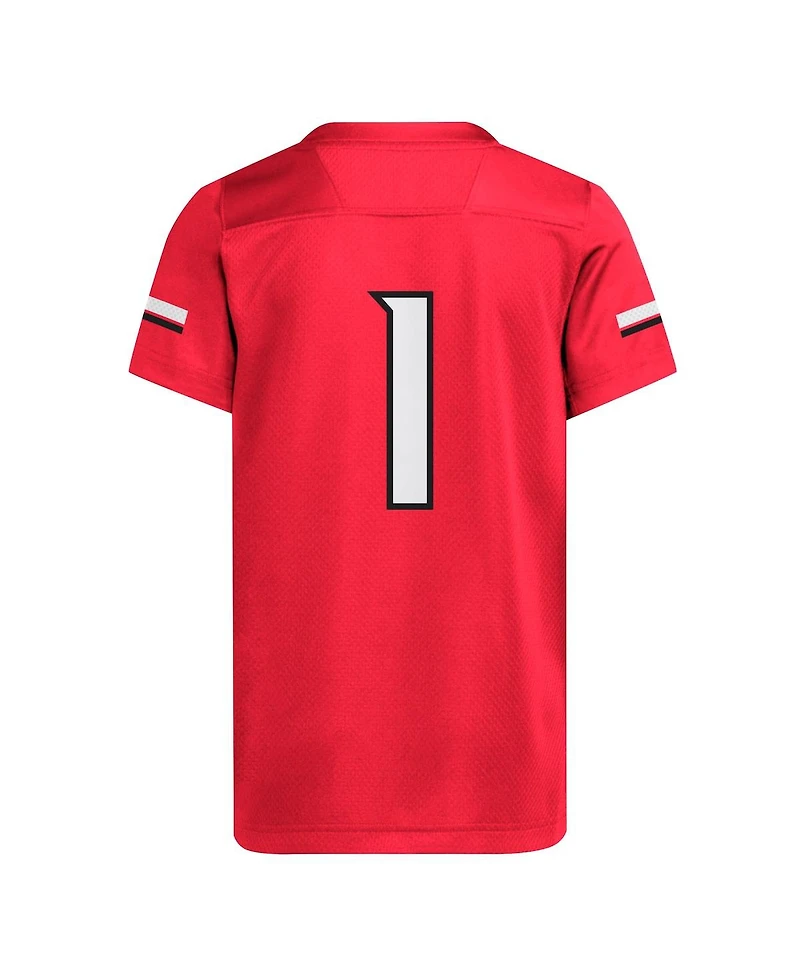 Adidas Big Boys and Girls 1 Red Louisville Cardinals Replica Jersey
