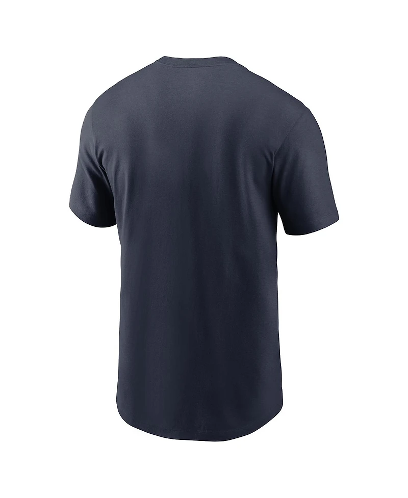 Nike Men's Navy Houston Texans Rewind Logo Essential T-Shirt