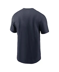 Nike Men's Navy Houston Texans Rewind Logo Essential T-Shirt