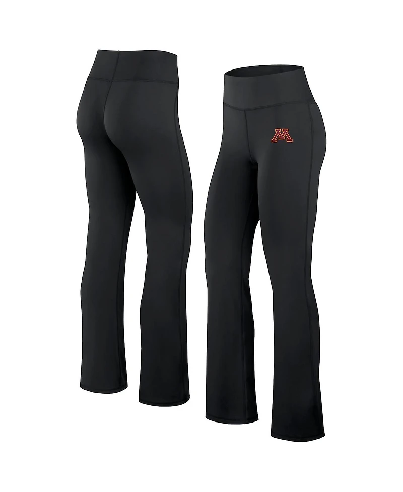Fanatics Women's Black Minnesota Golden Gophers Training Camp Maxed Out Flare Leggings