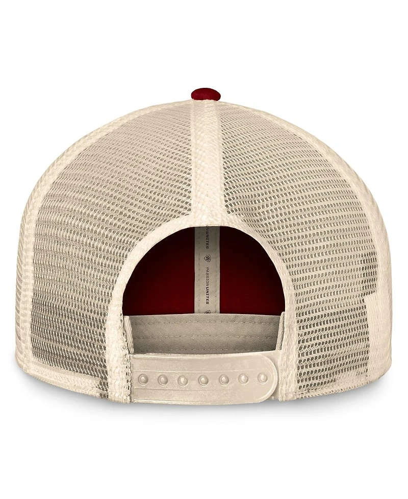 Top of the World Men's Maroon/Natural Texas A&M Aggies Heritage Waylon Trucker Adjustable Hat