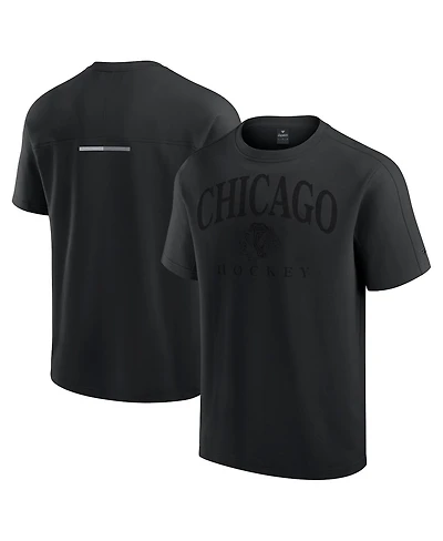 Fanatics Men's Black Chicago Blackhawks Elements Flex Tri-Blend T-Shirt