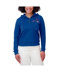 Wear by Erin Andrews Women's Royal Buffalo Bills Waffle Hoodie Pullover Top