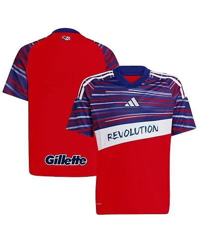 adidas Big Boys and Girls Red New England Revolution 2025 Third Replica Jersey