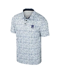 Colosseum Men's Navy Midshipmen It's Time Allover Print Polo Shirt