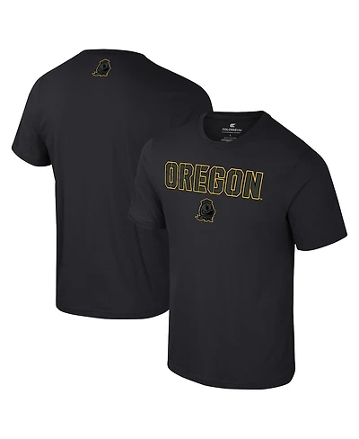 Colosseum Men's Black Oregon Ducks Color Pop Active Blend T-Shirt