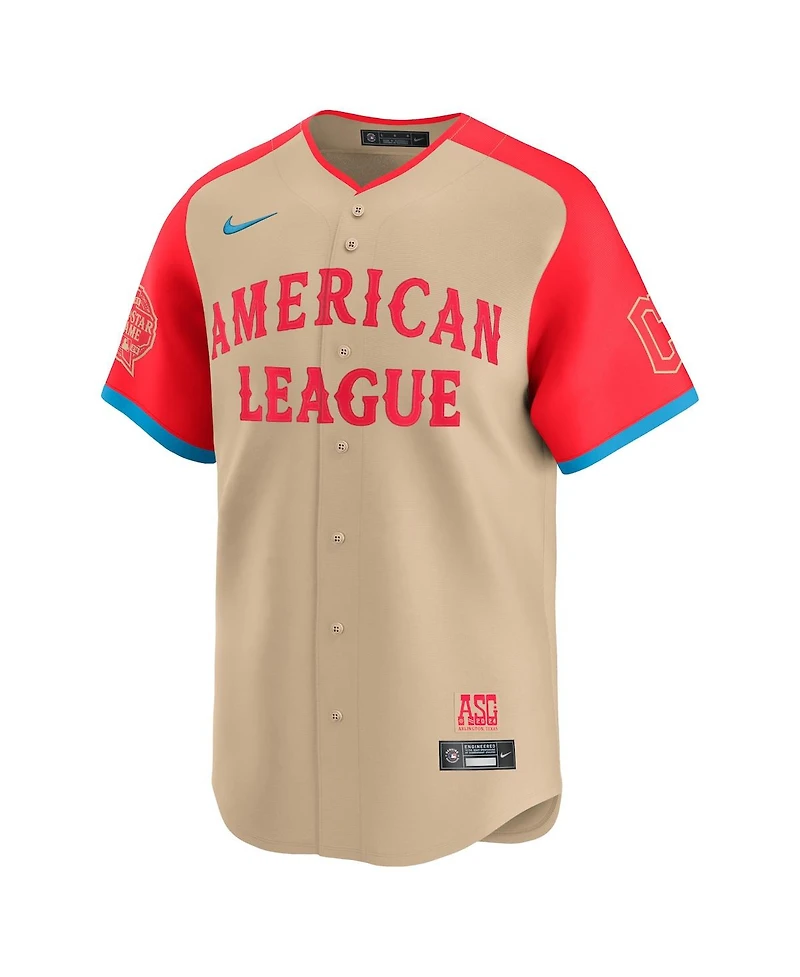 Nike Men's Jose Ramirez Cream American League 2024 Mlb All-Star Game Limited Player Jersey