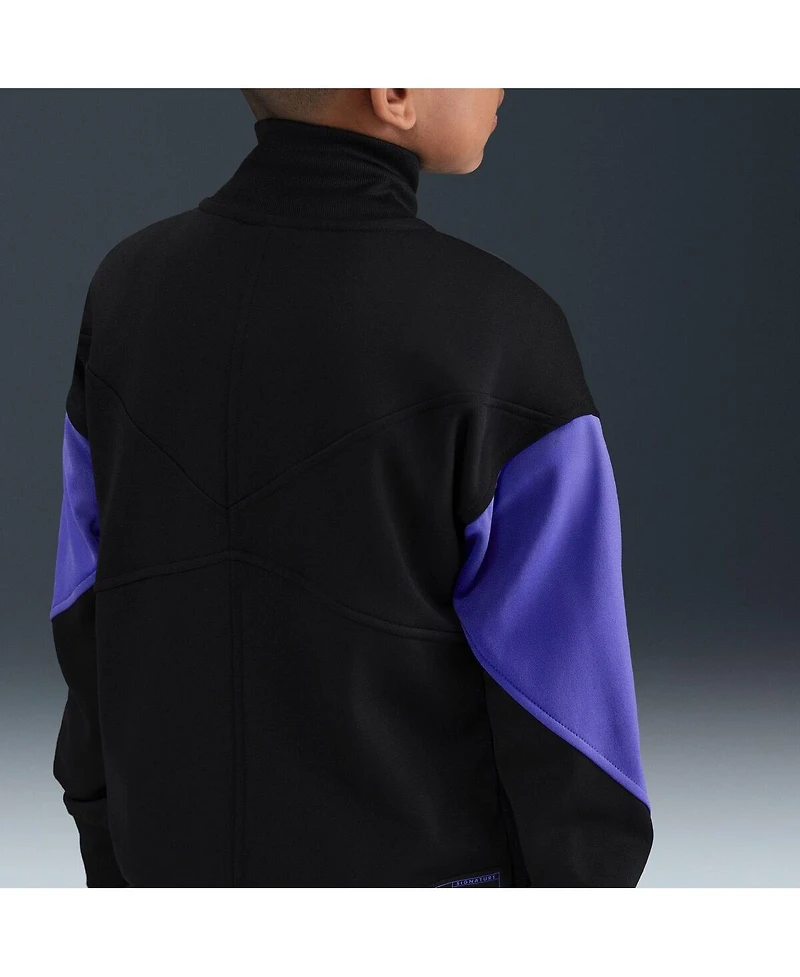 Nike Big Boys and Girls Black Barcelona 2025/26 Academy Pro Anthem Dri-fit Full-Zip Jacket
