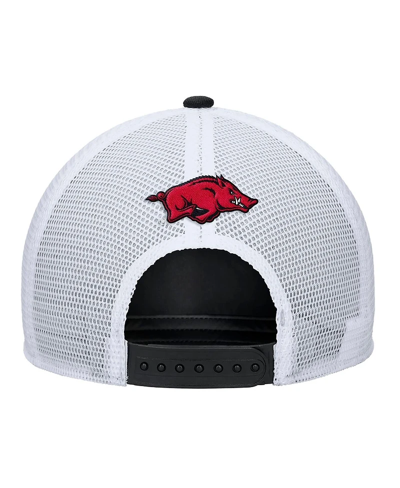 Nike Men's Black Arkansas Razorbacks 2025 On-field Rise Trucker Performance Adjustable Hat