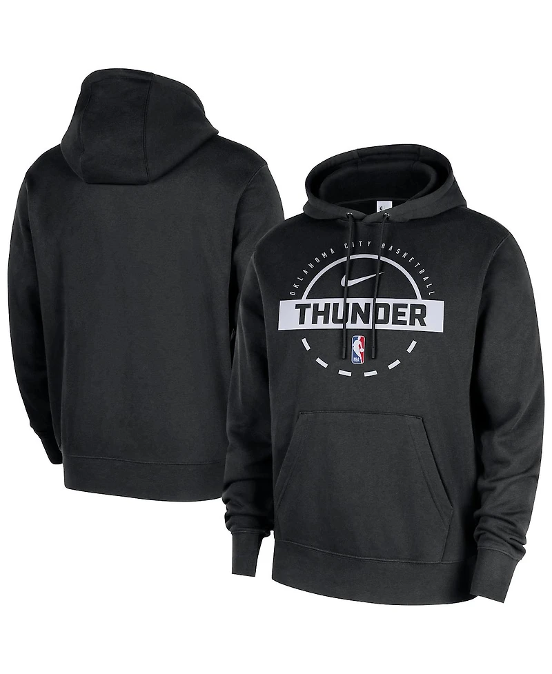 Nike Men's Black Oklahoma City Thunder 2025/26 Authentic Practice Club Pullover Hoodie