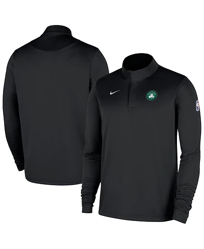 Nike Men's Black Boston Celtics 2025/26 Authentic Coaches Quarter-Zip Pullover Jacket