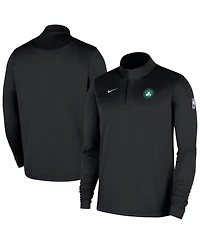 Nike Men's Black Boston Celtics 2025/26 Authentic Coaches Quarter-Zip Pullover Jacket