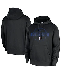 Nike Men's Black Detroit Pistons 2025/26 Authentic Practice Club Pullover Hoodie