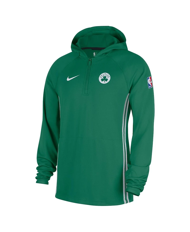 Nike Men's Kelly Green Boston Celtics Authentic On Court Zone Quarter-Zip Jacket