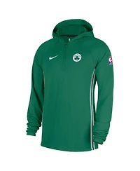 Nike Men's Kelly Green Boston Celtics Authentic On Court Zone Quarter-Zip Jacket