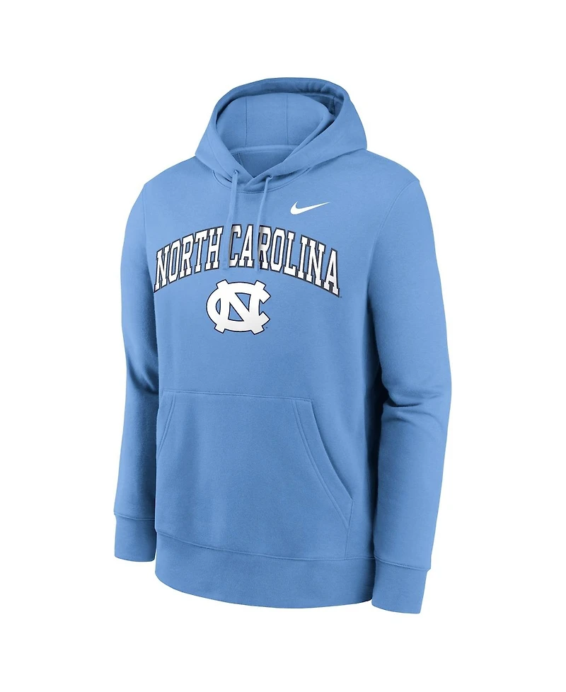 Nike Men's Carolina Blue North Tar Heels Club Fleece Arch Pullover Hoodie